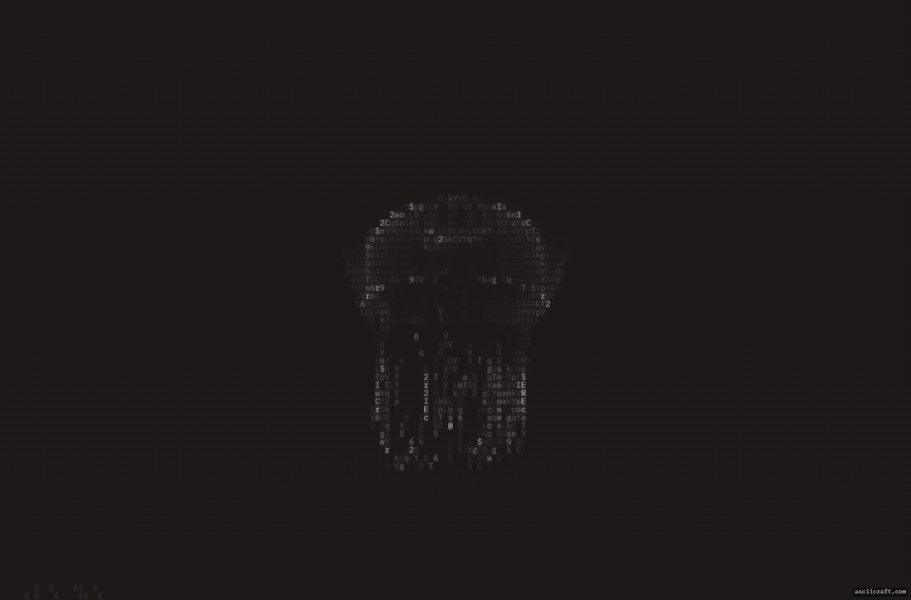 Animated ASCII splash